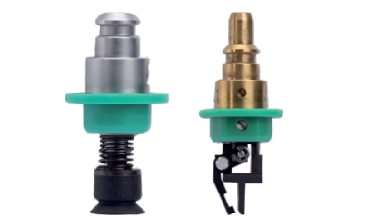 異形插件機在PCB插入不同元器件時需要更換不同的吸嘴