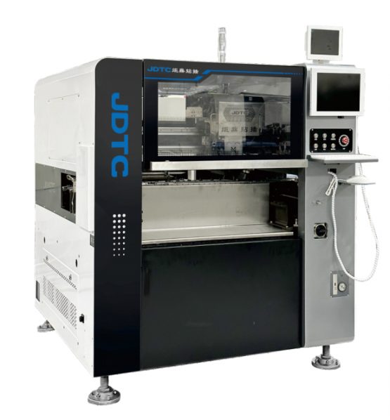 炬鼎科技成功研發(fā)充電器彈片自動(dòng)貼插生產(chǎn)線插件機(jī)